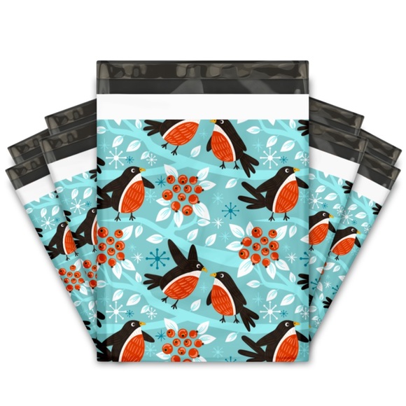 25 10X13 Birds And Berries Poly Mailers CLEARANCE - Picture 7 of 7